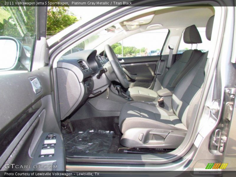 Platinum Gray Metallic / Titan Black 2011 Volkswagen Jetta S SportWagen