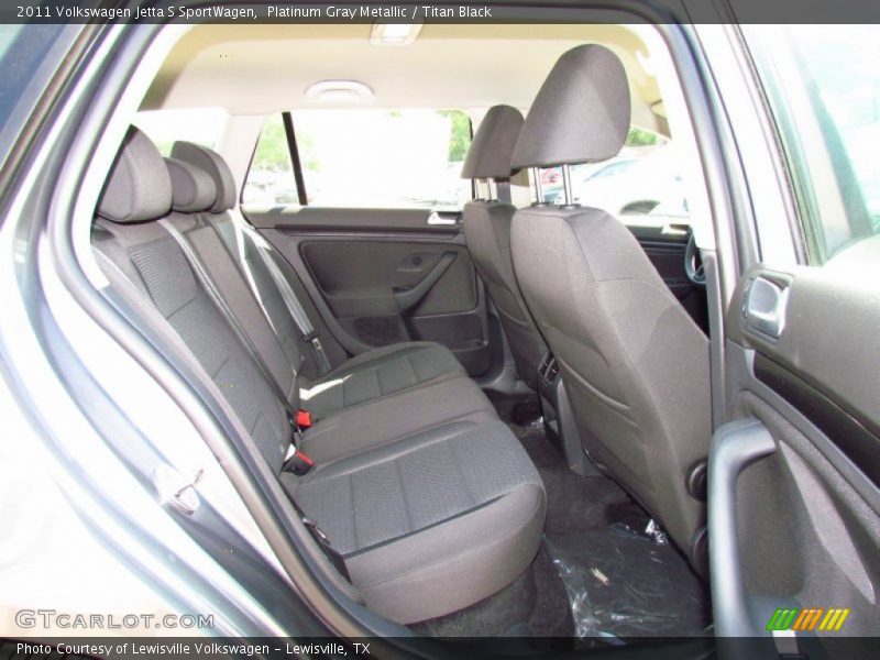 Platinum Gray Metallic / Titan Black 2011 Volkswagen Jetta S SportWagen