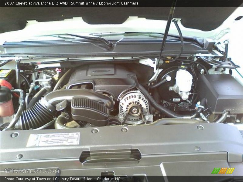 Summit White / Ebony/Light Cashmere 2007 Chevrolet Avalanche LTZ 4WD