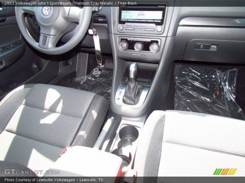 Platinum Gray Metallic / Titan Black 2011 Volkswagen Jetta S SportWagen