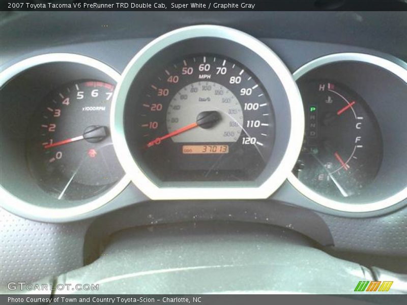 Super White / Graphite Gray 2007 Toyota Tacoma V6 PreRunner TRD Double Cab