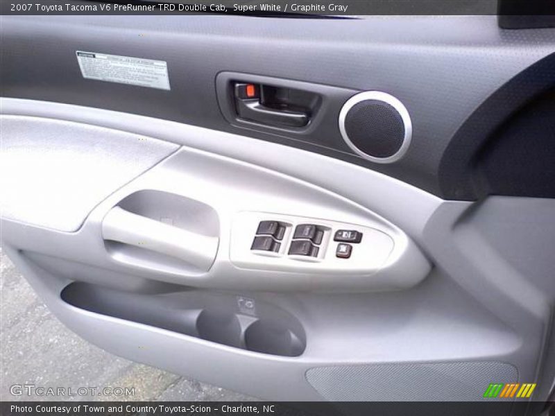 Super White / Graphite Gray 2007 Toyota Tacoma V6 PreRunner TRD Double Cab