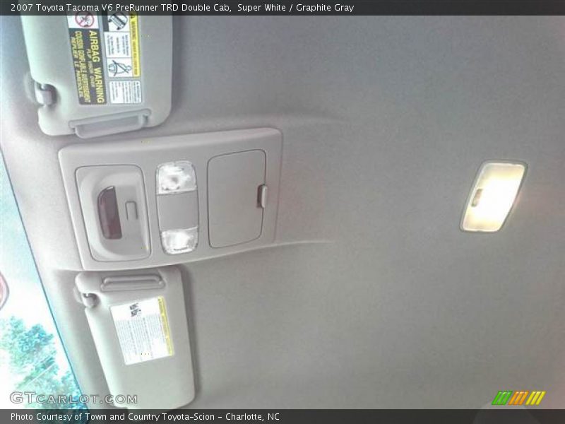 Super White / Graphite Gray 2007 Toyota Tacoma V6 PreRunner TRD Double Cab