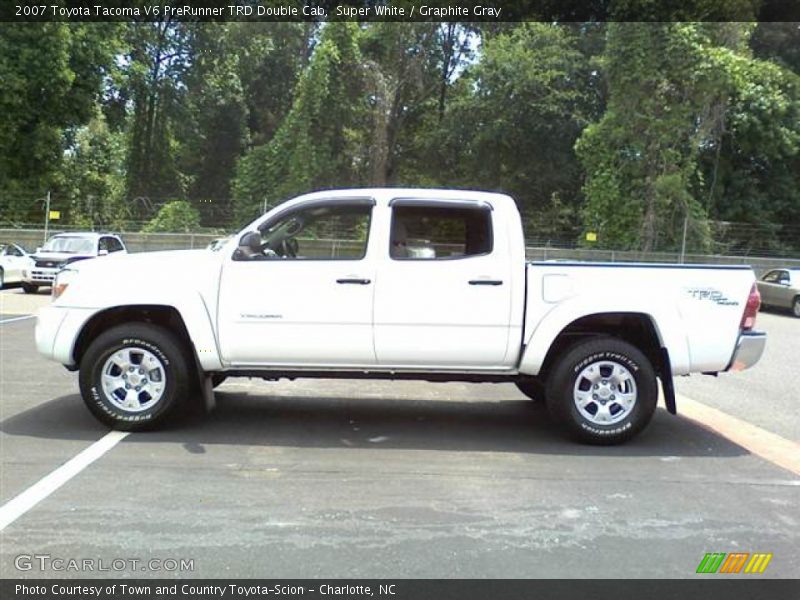 Super White / Graphite Gray 2007 Toyota Tacoma V6 PreRunner TRD Double Cab