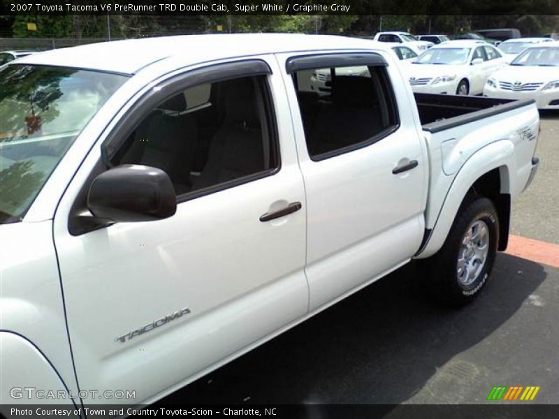 Super White / Graphite Gray 2007 Toyota Tacoma V6 PreRunner TRD Double Cab