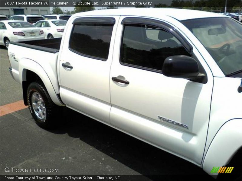 Super White / Graphite Gray 2007 Toyota Tacoma V6 PreRunner TRD Double Cab