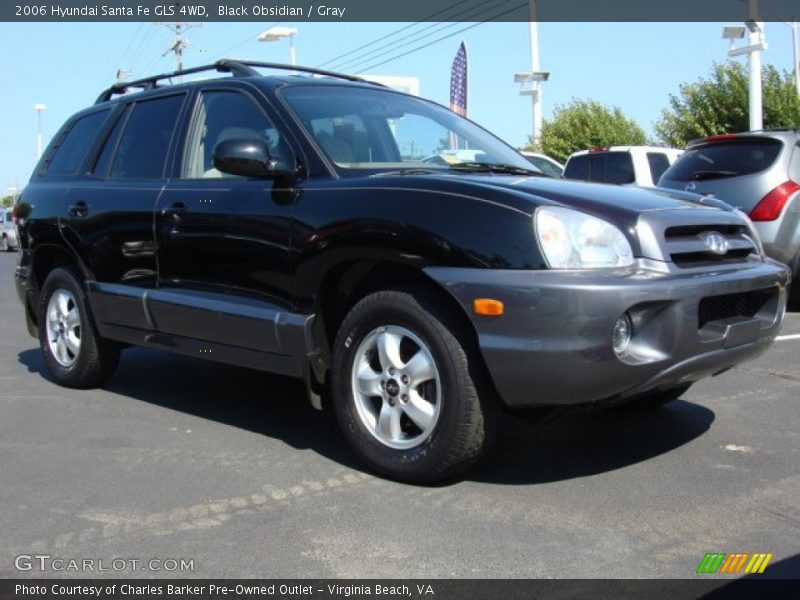 Black Obsidian / Gray 2006 Hyundai Santa Fe GLS 4WD