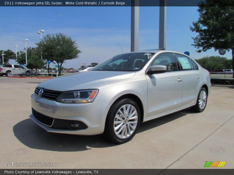 White Gold Metallic / Cornsilk Beige 2011 Volkswagen Jetta SEL Sedan