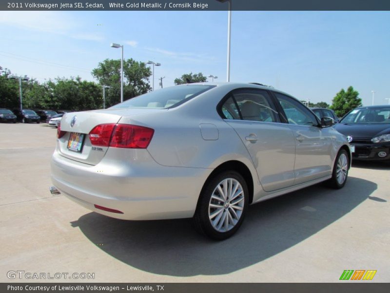 White Gold Metallic / Cornsilk Beige 2011 Volkswagen Jetta SEL Sedan