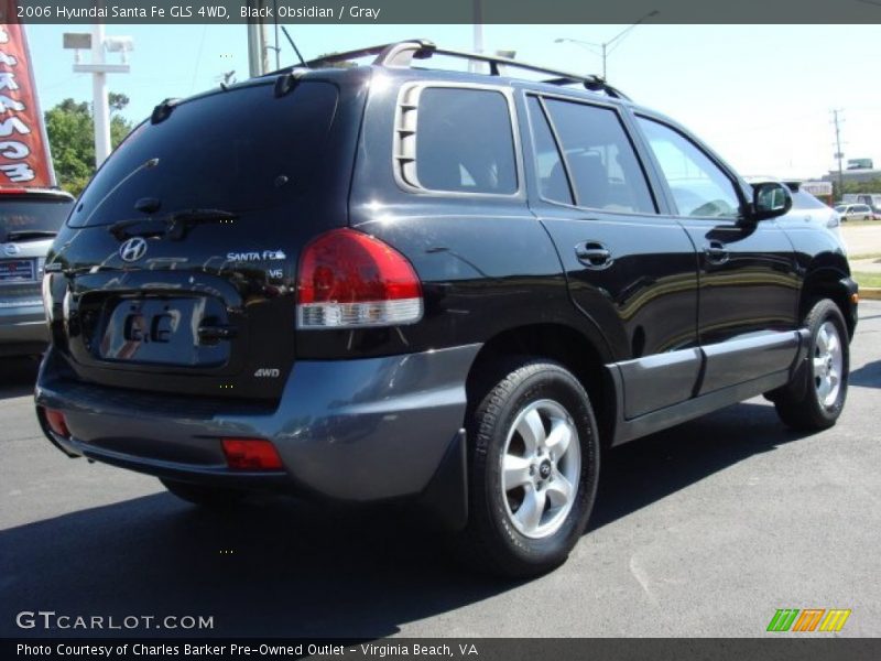 Black Obsidian / Gray 2006 Hyundai Santa Fe GLS 4WD