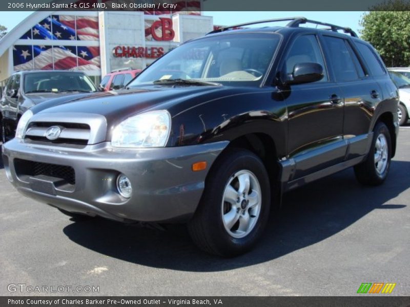 Black Obsidian / Gray 2006 Hyundai Santa Fe GLS 4WD
