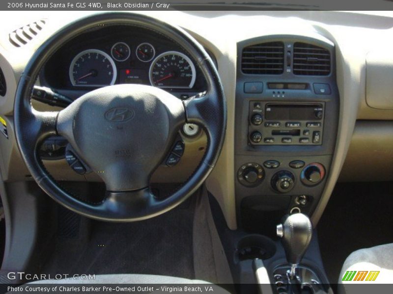Black Obsidian / Gray 2006 Hyundai Santa Fe GLS 4WD