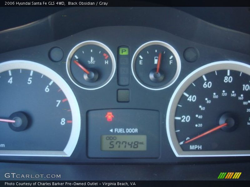 Black Obsidian / Gray 2006 Hyundai Santa Fe GLS 4WD