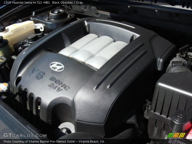 Black Obsidian / Gray 2006 Hyundai Santa Fe GLS 4WD