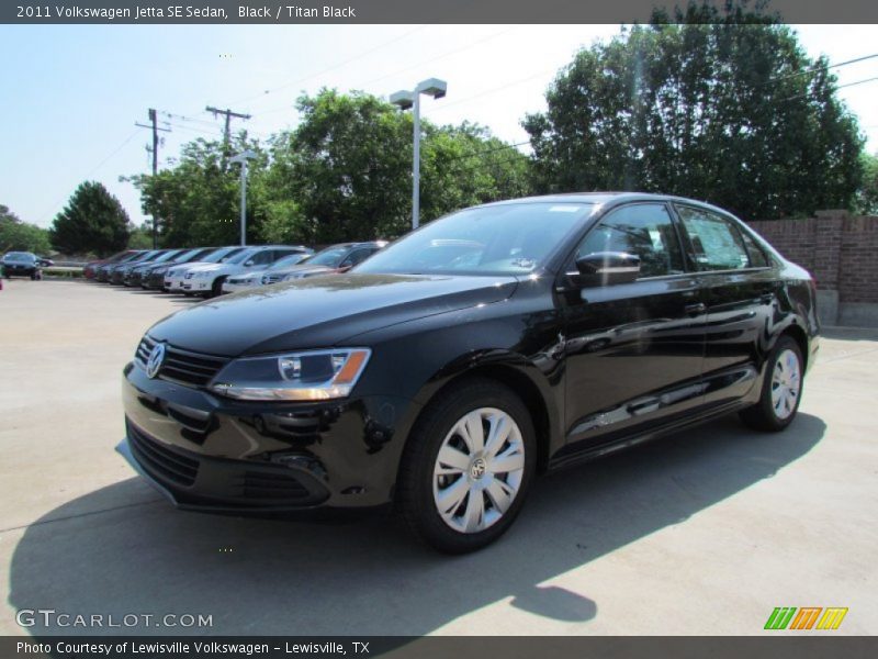 Black / Titan Black 2011 Volkswagen Jetta SE Sedan