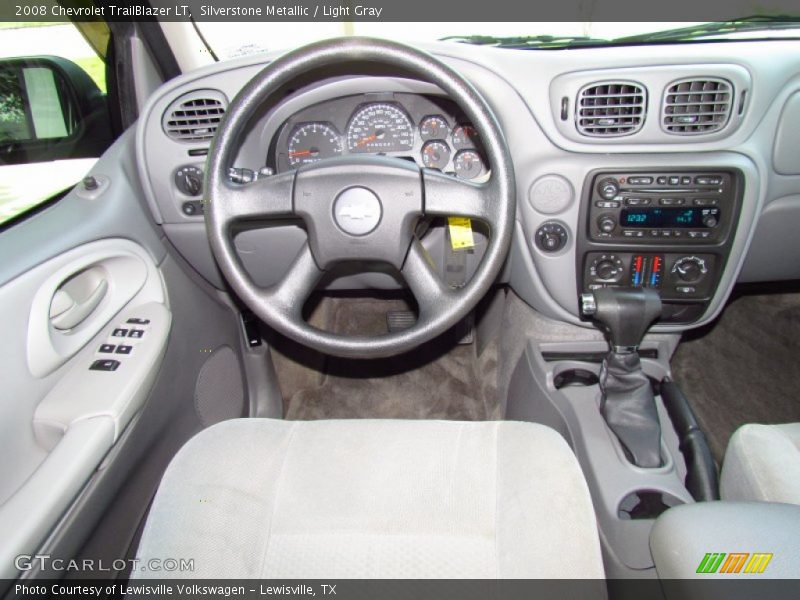 Silverstone Metallic / Light Gray 2008 Chevrolet TrailBlazer LT