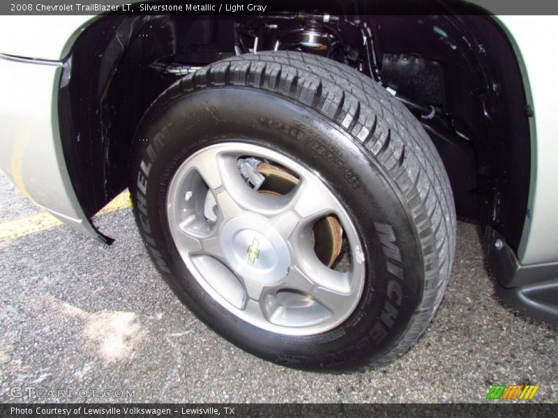 Silverstone Metallic / Light Gray 2008 Chevrolet TrailBlazer LT