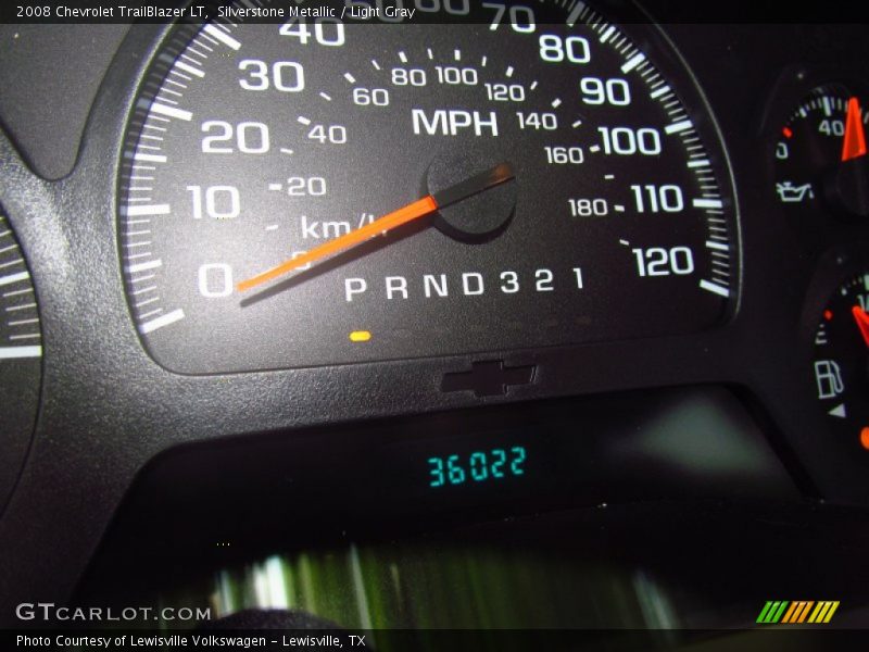 Silverstone Metallic / Light Gray 2008 Chevrolet TrailBlazer LT