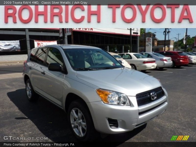 Classic Silver Metallic / Ash Gray 2009 Toyota RAV4 4WD