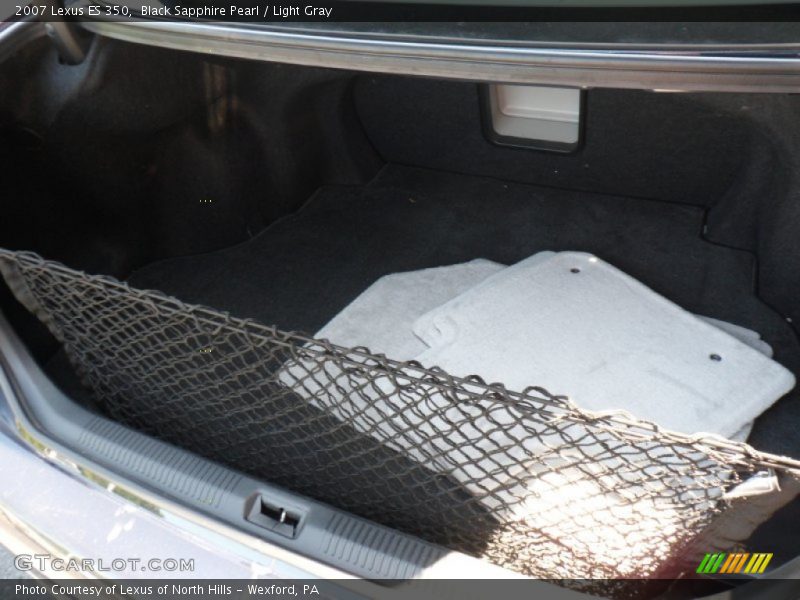 Black Sapphire Pearl / Light Gray 2007 Lexus ES 350