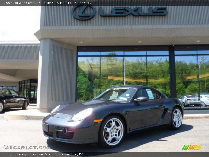 Slate Grey Metallic / Stone Grey 2007 Porsche Cayman S