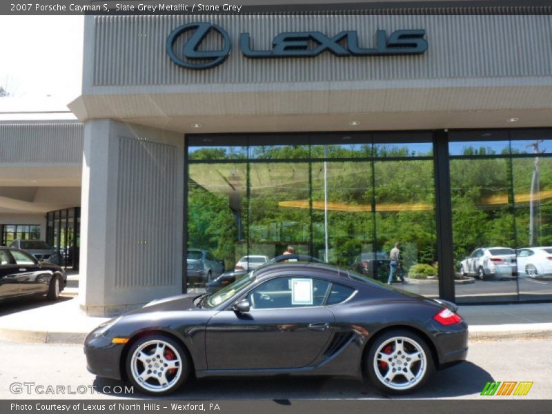 Slate Grey Metallic / Stone Grey 2007 Porsche Cayman S