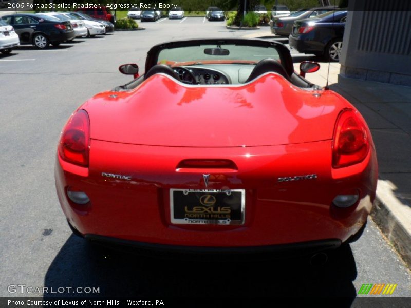Aggressive Red / Ebony 2006 Pontiac Solstice Roadster