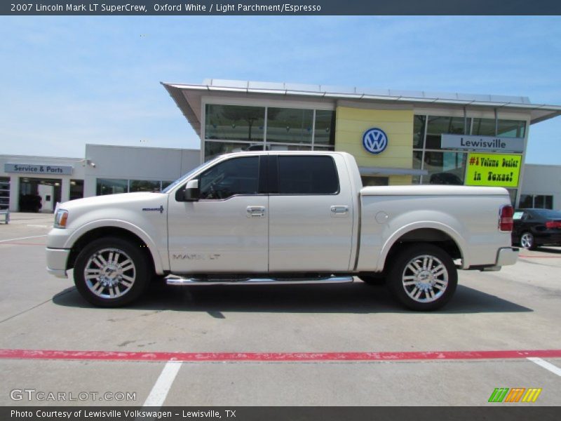 Oxford White / Light Parchment/Espresso 2007 Lincoln Mark LT SuperCrew