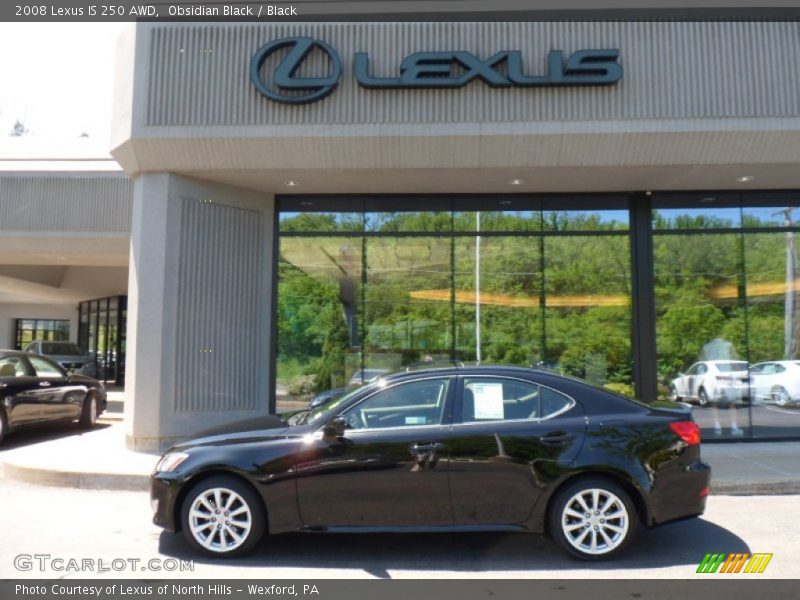Obsidian Black / Black 2008 Lexus IS 250 AWD