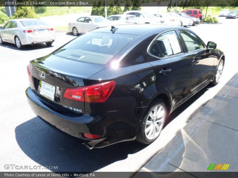 Obsidian Black / Black 2008 Lexus IS 250 AWD