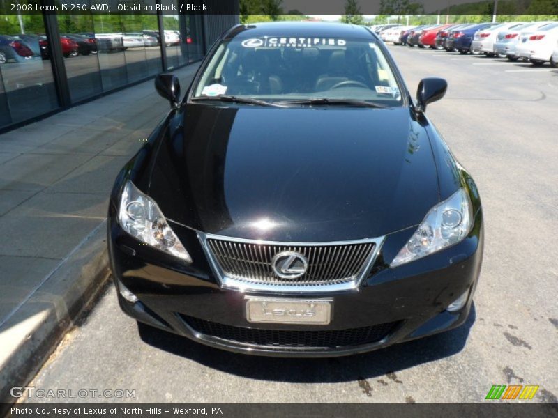 Obsidian Black / Black 2008 Lexus IS 250 AWD