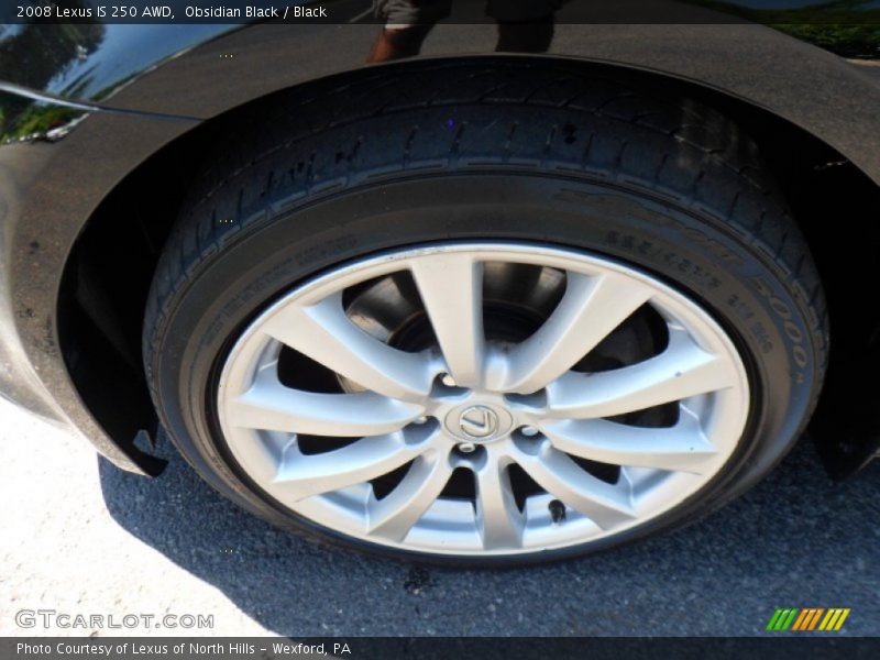 Obsidian Black / Black 2008 Lexus IS 250 AWD