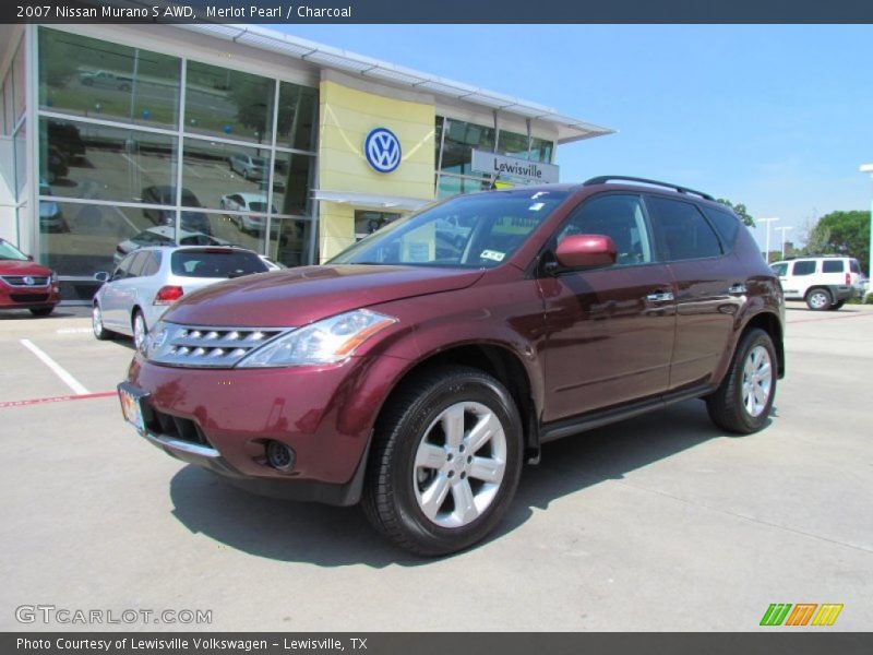 Merlot Pearl / Charcoal 2007 Nissan Murano S AWD