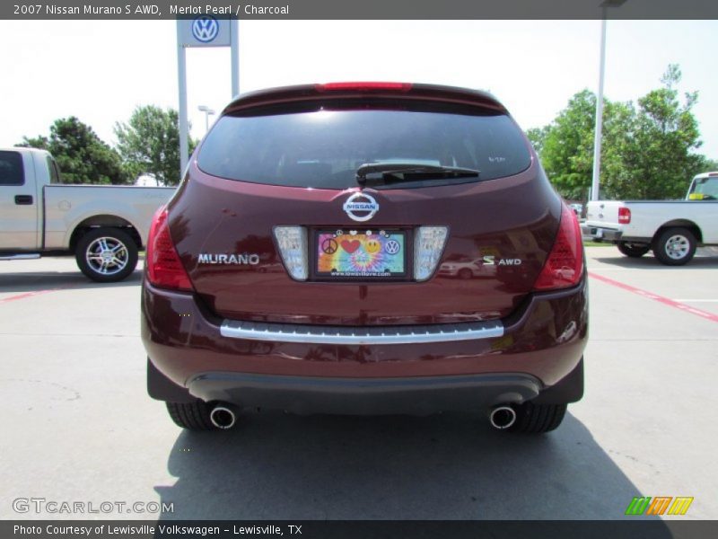 Merlot Pearl / Charcoal 2007 Nissan Murano S AWD
