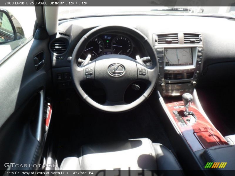 Obsidian Black / Black 2008 Lexus IS 250 AWD