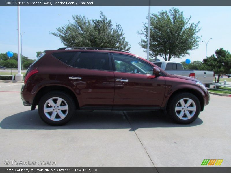 Merlot Pearl / Charcoal 2007 Nissan Murano S AWD