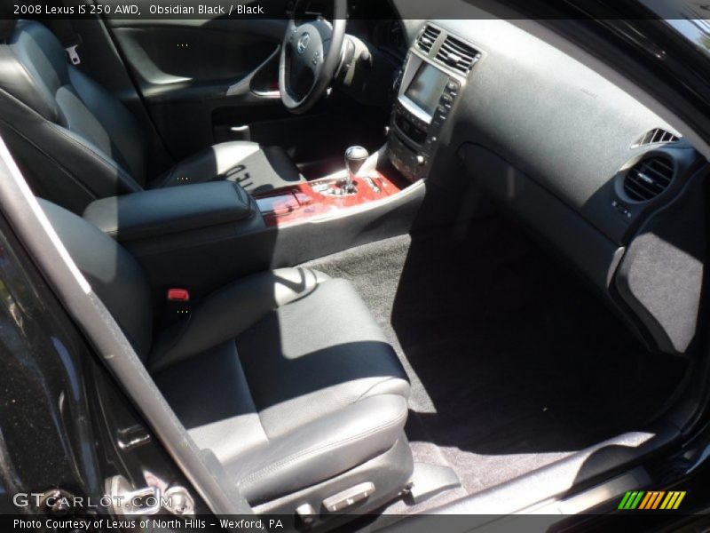 Obsidian Black / Black 2008 Lexus IS 250 AWD