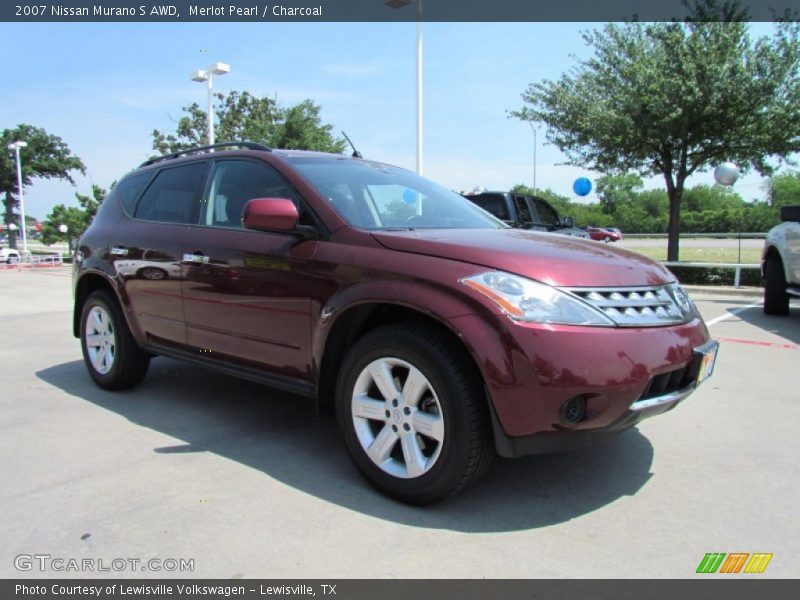 Merlot Pearl / Charcoal 2007 Nissan Murano S AWD