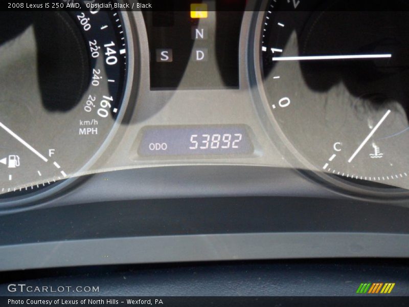 Obsidian Black / Black 2008 Lexus IS 250 AWD