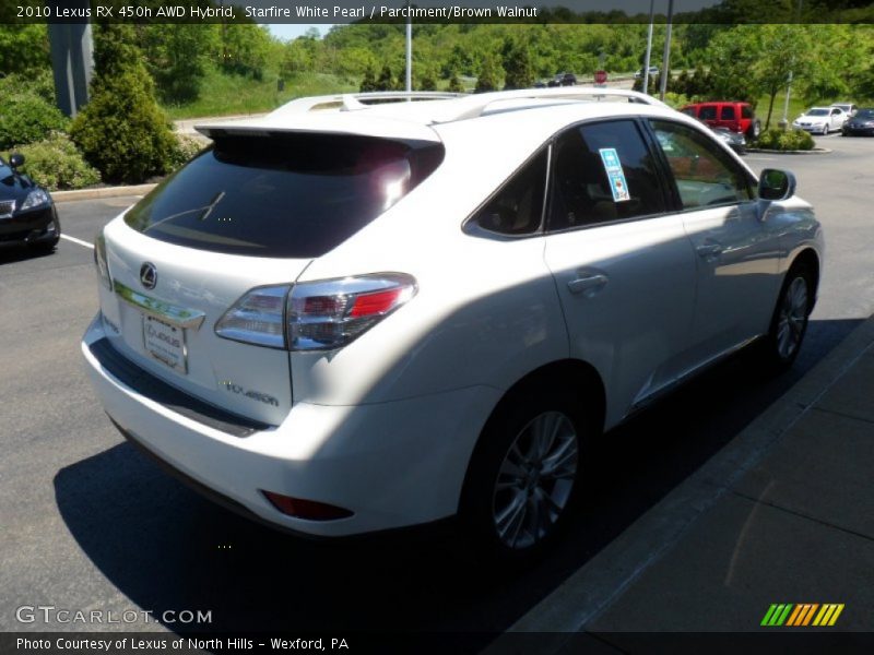 Starfire White Pearl / Parchment/Brown Walnut 2010 Lexus RX 450h AWD Hybrid