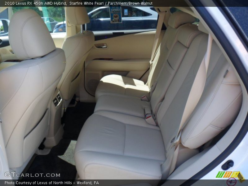 Starfire White Pearl / Parchment/Brown Walnut 2010 Lexus RX 450h AWD Hybrid