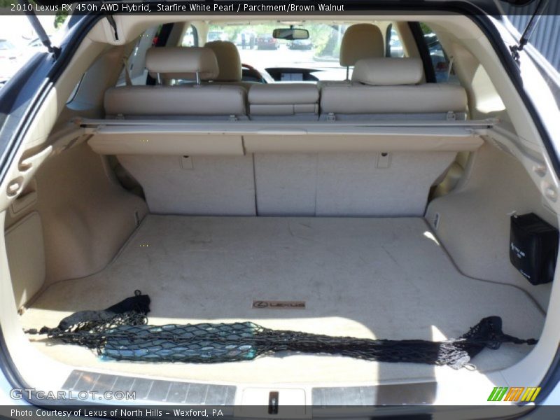 Starfire White Pearl / Parchment/Brown Walnut 2010 Lexus RX 450h AWD Hybrid