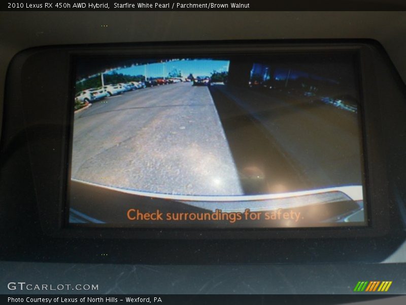 Starfire White Pearl / Parchment/Brown Walnut 2010 Lexus RX 450h AWD Hybrid