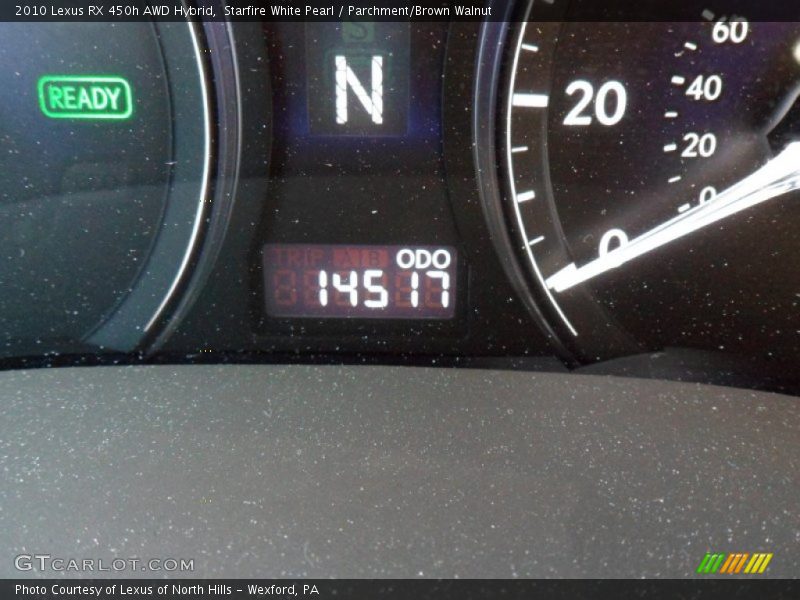 Starfire White Pearl / Parchment/Brown Walnut 2010 Lexus RX 450h AWD Hybrid