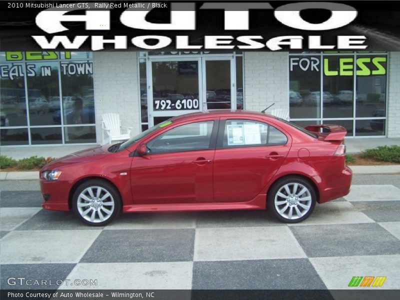 Rally Red Metallic / Black 2010 Mitsubishi Lancer GTS