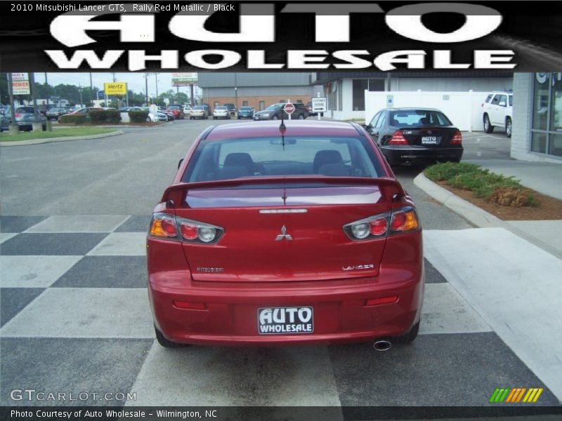 Rally Red Metallic / Black 2010 Mitsubishi Lancer GTS