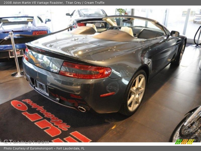 Titan Grey / Cream Truffle 2008 Aston Martin V8 Vantage Roadster