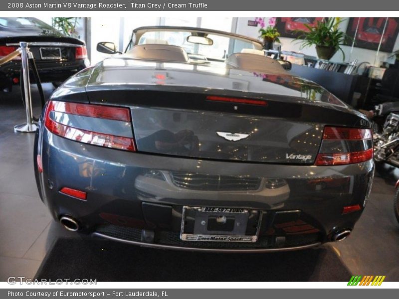 Titan Grey / Cream Truffle 2008 Aston Martin V8 Vantage Roadster