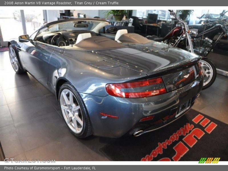 Titan Grey / Cream Truffle 2008 Aston Martin V8 Vantage Roadster