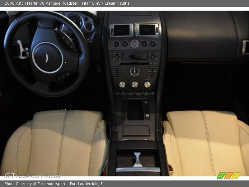 Titan Grey / Cream Truffle 2008 Aston Martin V8 Vantage Roadster
